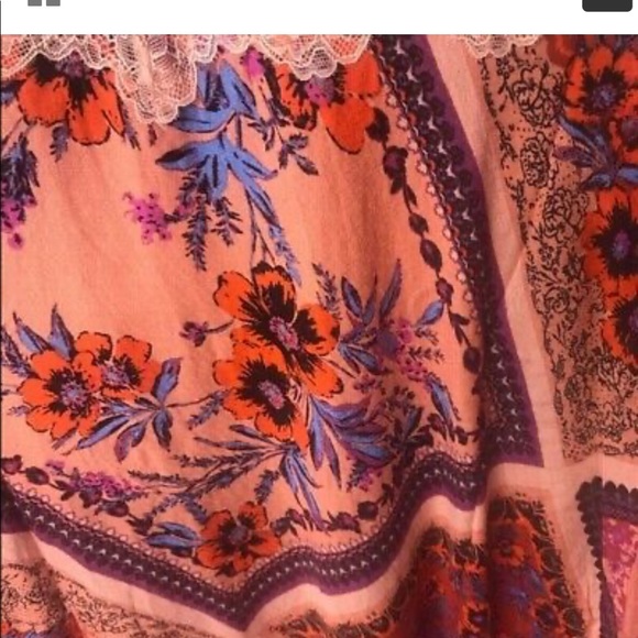 NWT Free People Boho Stevie Maxi Dress in Red - Picture 5 of 10